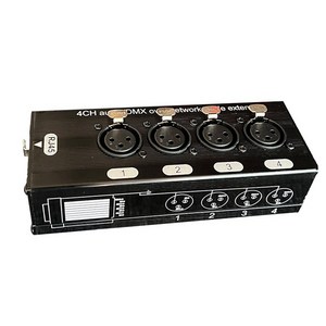 네트워크 케이블 확장기 암 신호 4 채널 3 핀 XLR 오디오 및 DMX DMX512 1PC, 1)Male, 1개