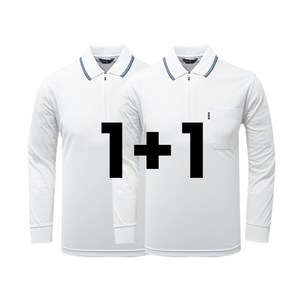 1+1 나인앤나인 기능성 쿨론 지퍼 카라 긴팔티셔츠 (S~3XL)