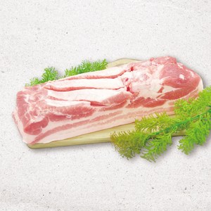 [국제식품] 우리돼지 한돈 냉장 통오겹살 1kg(구이용 바베큐용), 1개
