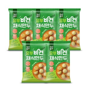 채식플랜 유부 비건 만두 야채맛 168g x 5팩, 5개