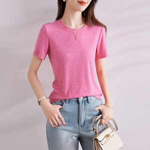 세련닷 라운드넥 여름 여성 반팔 티셔츠