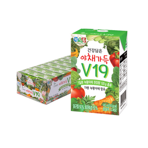 정식품 건강담은 야채가득 V19, 145ml, 72개