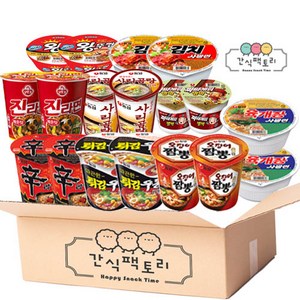 컵라면 9종 세트 (왕뚜껑 2개+육개장 2개+김치사발면 2개+짜파게티범벅 2개+신라면 2개+진라면 매운맛 2개+튀김우동 2개+사리곰탕 2개+오징어 짬뽕 2개), 1개