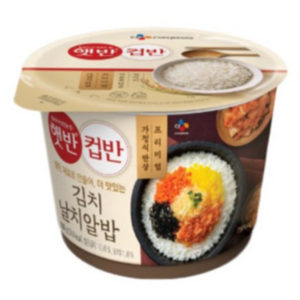 CJ제일제당 햇반 컵반 김치날치알밥, 188g, 5개