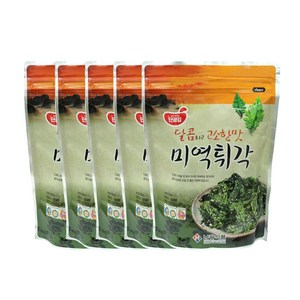 남광식품 미역튀각 70g 바삭하고 고소한 밥반찬 맥주안주 혼술 마른안주, 5개