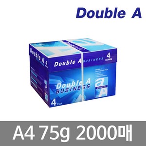 DoubleA 더블 A4 75g 1box (2000매), 2000매