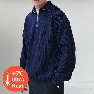 디센도 남자 반집업 니트