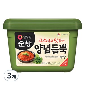 청정원순창 양념듬뿍 쌈장, 500g, 3개