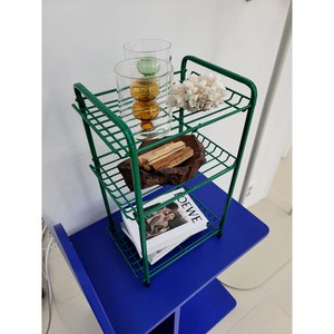 콘티 욕실선반 선반 주방 미니 3단 팬트리 벽 수납 다용도실 국내생산 철제, 그린 3단 S (3000x220x470), 1개