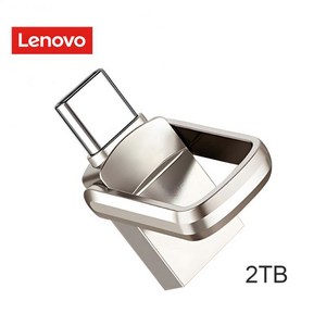 레노버 미니 USB 3 0 펜 드라이브 메모리 금속 타입 C OTG 고속 방수 128GB 플래시 2TB 1TB 512GB, 2tb 1, 1개