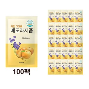 자연식품 자연 그대로 배도라지즙, 100ml, 100개