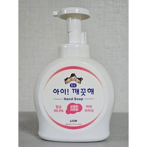 라이온 아이깨끗해 핸드워시 상큼한 레몬향, 490ml, 12개