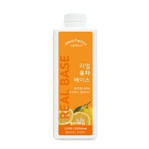 서울팩토리 리얼 유자 베이스, 1.2kg, 1개