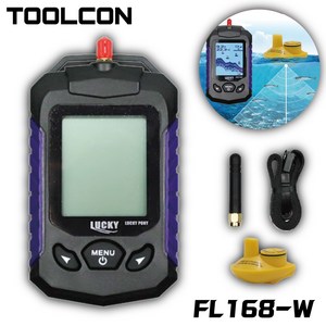 툴콘 스캔깊이 45M 수신거리 60M 어군탐지기 FL168-W (송신기포함)