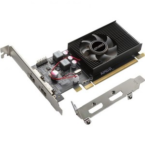 QSREE Radeon HD 6570 그래픽 카드 듀얼 HDMI 1GB GDDR364비트 로우 프로파일 컴퓨터 GPU PC 게임용 데스크탑 비디오 DiectX 11 PCIEx, 1개