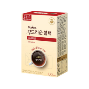 맥심 오리지날 부드러운 블랙 커피믹스, 2.7g, 100개입, 6개