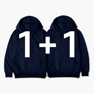 빌리언즈 남녀공용 후드티 단체복 기본 데일리 특양면 빅사이즈 1+1