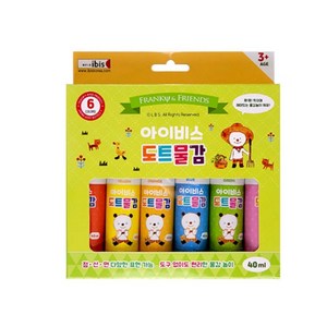 아이비스 도트물감 FR11744, 240ml, 6색