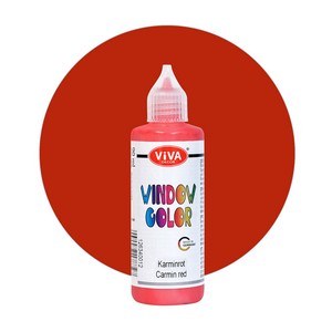 비바 글라스 데코 스티커 펜 10 Camine Red 90ml Viva Window Colo