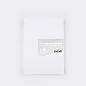 PaperPhant 하이퀄리티 용지 두꺼운 러프그로스지 (Rough Gloss paper), 화이트 230g A4 50매