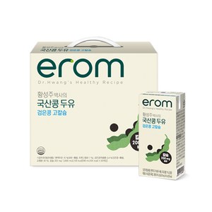 이롬 황성주 박사의 국산콩 두유 검은콩 고칼슘, 190ml, 24개