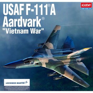 아카데미과학 1/48 미공군 F-111A 아드바크 12360 베트남전 전투기 비행기 조립식 모형 프라모델, 1개