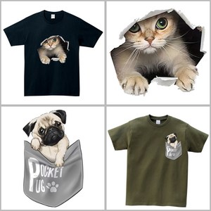 센스티 M/L/XL 남녀공용 반팔 티셔츠 고양이 강아지 여성 남성 빅사이즈 커플티 단체티 과티 반티