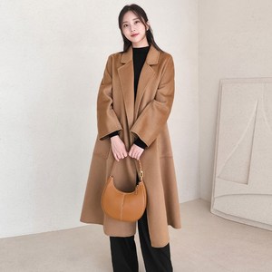 여성 핸드메이드 코트 울100% 지블링 겨울 롱코트 [레츠 지블링]