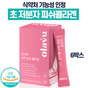 뉴트리커먼 어린 피쉬 콜라겐 3270mg 식약처 인증 개별인정형 피쉬콜라겐펩타이드 최대함량 저분자 비오틴 건강기능식품 어린콜라겐, 150g, 6개