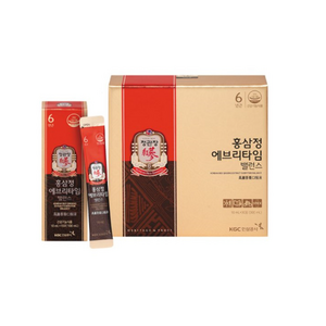 정관장 6년근 홍삼정 에브리타임 스틱 밸런스 60세트 600ml+쇼핑백 골프 여행 추석 설 명절 선물세트(보자기포함), 300ml, 2개