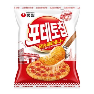 농심 포테토칩 잭슨페퍼로니맛, 50g, 16개