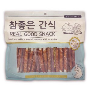 헬로도기 참좋은간식 강아지 건조간식, 우유치킨껌, 600g, 1개