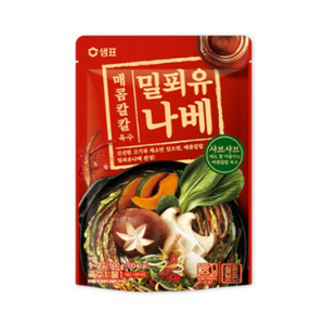 샘표 매콤칼칼 밀푀유나베 육수, 500g, 12개