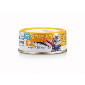 캐츠랑 고메디쉬 참치 앤 닭고기 고양이 습식사료, 참치, 닭고기, 90g, 24개