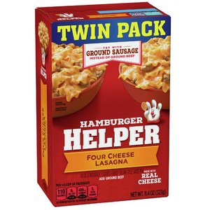 Hambuge Helpe Fou Cheese Lasagna Twin Pack 323g, 1개