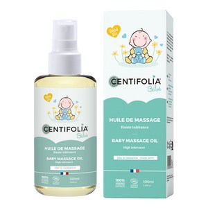 [본사배송] 센티폴리아 베이비 마사지 오일 100ml (코스모스 에코서트 인증-연약한 피부 보호 유기농 베이비마사지 오일), 1개