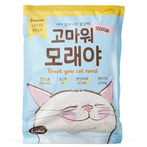 라이킷간식 고마워모래야 벤토나이트 고양이 모래, 3kg, 6개, 오리지널