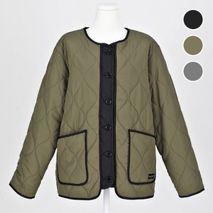 몬스터캐나다 남여공용 오버핏 배색 단추누빔점퍼 / 체형보정 빅사이즈