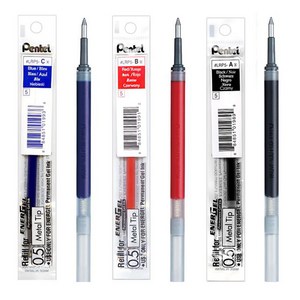 펜텔 pentel 에너겔 리필심 0.5/0.7mm LR7 LRN5, 0.5mm 니들팁 LRN5 빨강