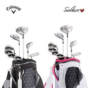 캘러웨이 솔레어 풀세트 8개 클럽만-블랙핑크 2색상-골프백추가-2018 여성병행, 여성L 풀세트:클럽만 8개-핑크색상