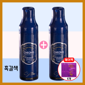 뉴청담스타일 울트라 포레스트 염색샴푸 자연갈색 200ml + 헤어팩, 울트라 자연갈색2개+헤어팩4개