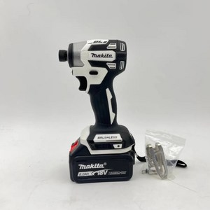 Makita 브러시리스 전동 드라이버 자동 수리 임팩트 드라이버 배치 220Nm 전동 드라이버 도구 DTD173, [01] white