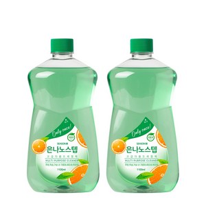 은나노스텝세정제3 [알뜰리필세트] 은나노스텝 시즌3 다용도, 2개, 1.1L