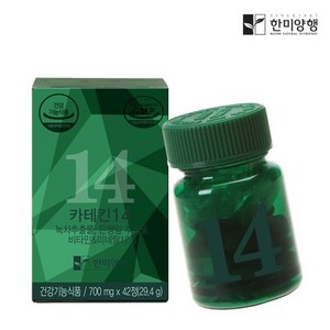 한미양행 카테킨 14 녹차 추출물 다이어트 보조제 700mg, 42정, 1박스