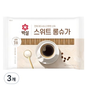 백설 스위트 롱슈가 하얀설탕, 500g, 3개