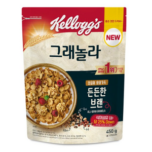 켈로그 든든한 브랜 그래놀라 시리얼, 450g, 1개