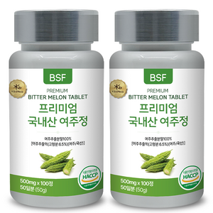 BSF 프리미엄 국내산 여주정 500mg x 100정, 2개, 50g