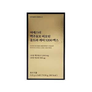 여에스더 맥주효모 비오틴 울트라케어 5200 맥스, 14회분, 56g, 1개