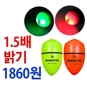 다이교 전자 구멍찌 br cr 425 배터리 밧데리 건전지 사용 바다 전자찌, 다이교 전자찌레드1.0벌크, 1개