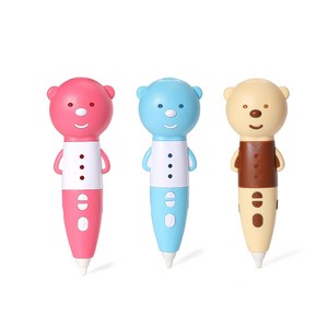 오르트 곰돌이 3D펜 PCL 필라멘트 저온 어린이 쓰리디펜, 브라운